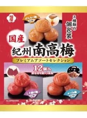 Umeya, Umeboshi, Kishu Nankouume Assort, 12pcs, Salt, Shiso &amp; Honey