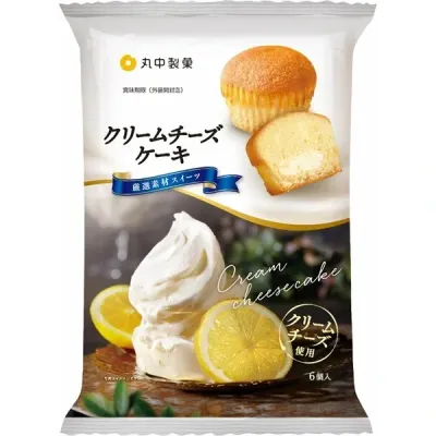 Marunaka, Cream Cheese Cake, Lemon Scent, 6 pcs