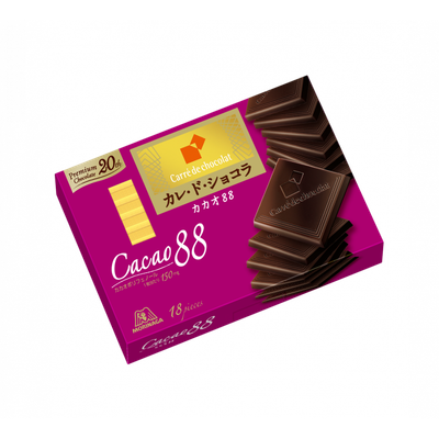 Morinaga, Carre de Chocolat, Cacao 88, 18 pcs