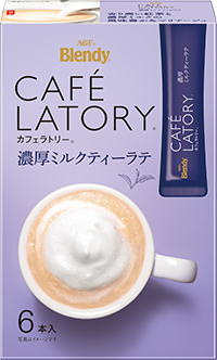 Ajinomoto, Cafe Latory, Tea with Milk, 6 Sticks in 1 Box