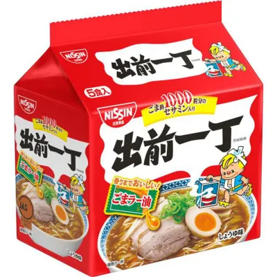 Nissin Foods Demae Iccho Sesame Oil Ramen 5-Pack (102g × 5)
