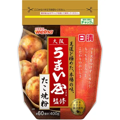 Nissin Seifun Welna Osaka Umaiya Takoyaki Flour Mix 400g