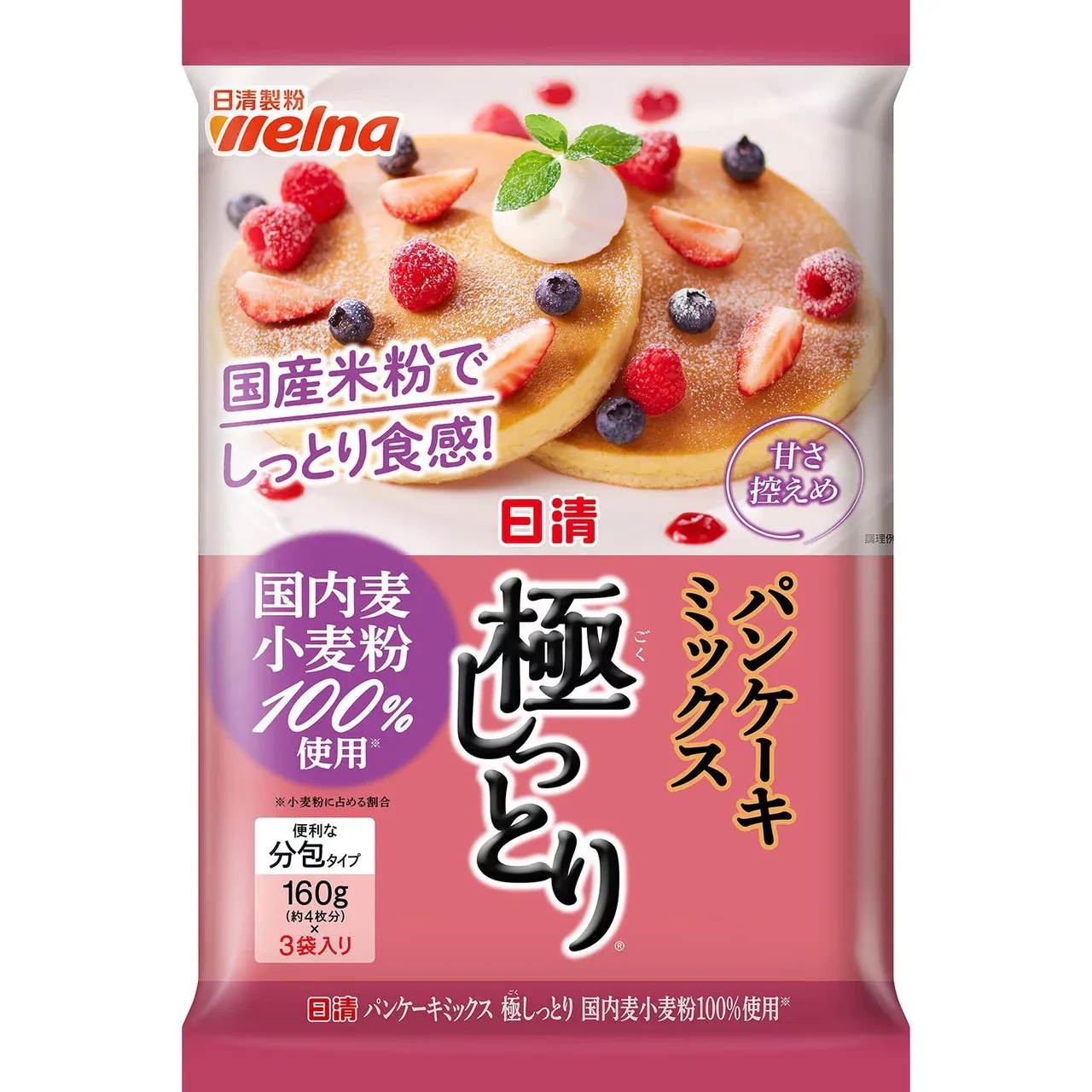 Nissin Seifun Welna Premium Extra Moist Pancake Mix 160g × 3 Packs