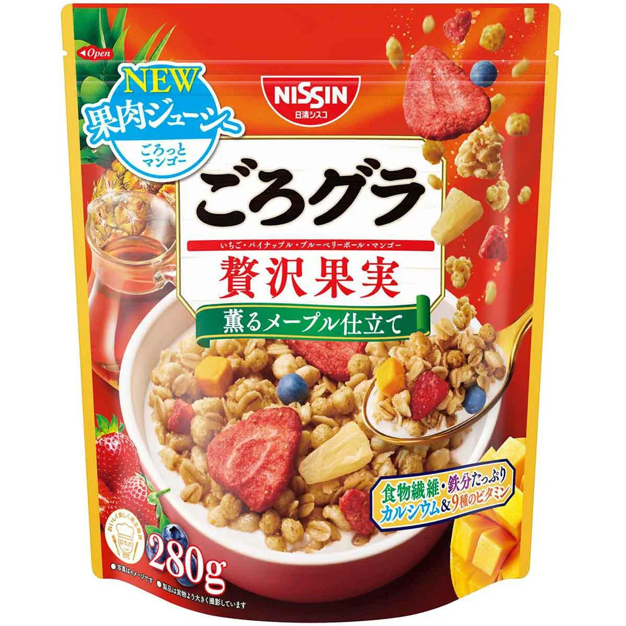 Nissin Cisco Gorogura Luxury Fruit Granola 280g