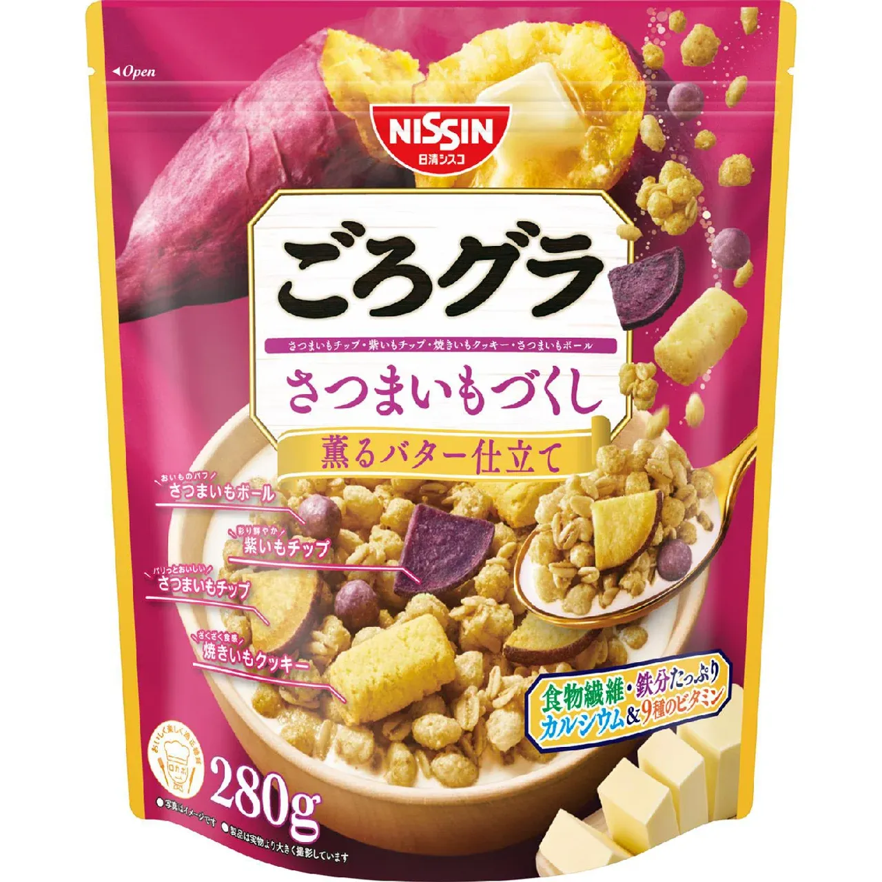 Nissin Cisco Gorogura Sweet Potato Assort Granola 280g