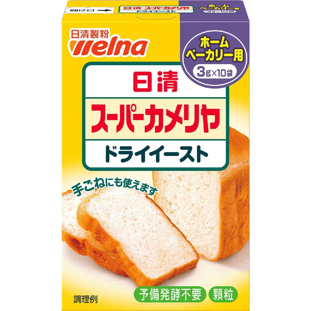 Nissin Seifun Welna Super Camellia Dry Yeast for Home Bakery 3g × 10 Sachets (30g)