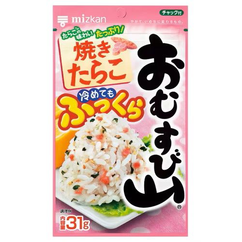 Mizkan Omusubiyama Roasted Cod Roe Rice Seasoning, 31g