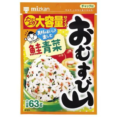 Mizkan Omusubiyama Salmon &amp; Greens Rice Seasoning, 63g