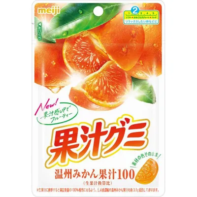 Meiji, Kajyu Gummy Unshu Mikan, 54g