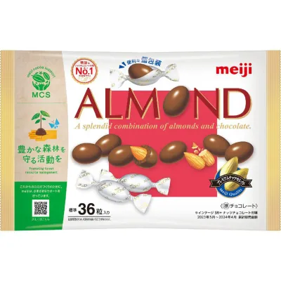 Meiji, Almond Chocolate Big Pack, 151g