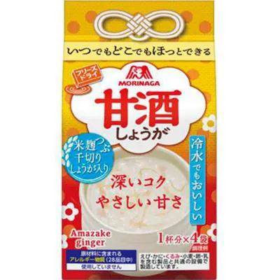 Morinaga Freeze-Dried Amazake Ginger 4 Servings
