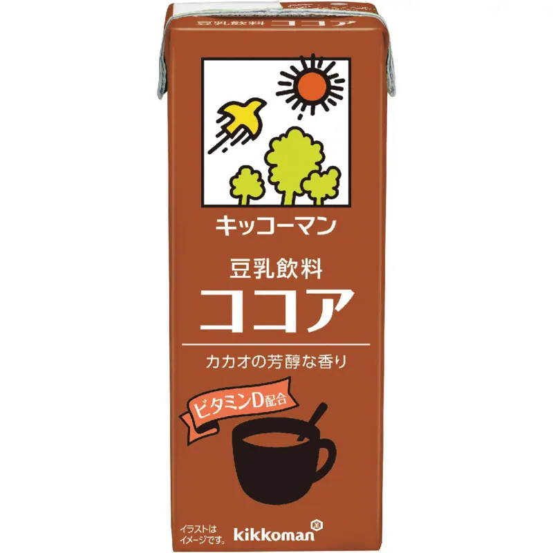 Kikkoman, Soy Milk, Cocoa Flavor, Chosei Tonyu, 200ml