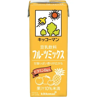 Kikkoman Soy Milk Drink Fruit Mix 200ml