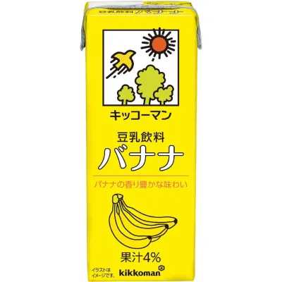 Kikkoman Soy Milk Drink Banana 200ml