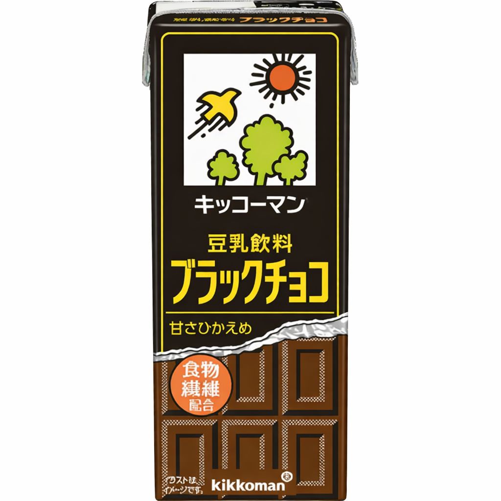 Kikkoman Soy Milk Drink Black Chocolate 200ml