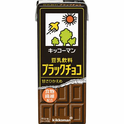 Kikkoman Soy Milk Drink Black Chocolate 200ml