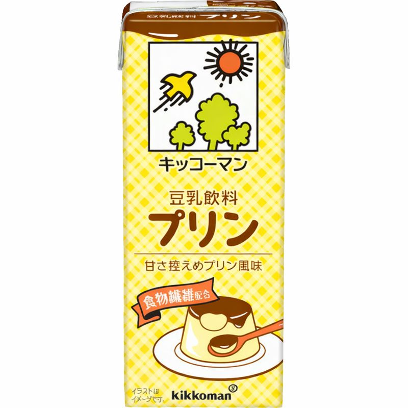 Kikkoman, Soy Milk, Pudding Flavor, Chosei Tonyu, 200ml