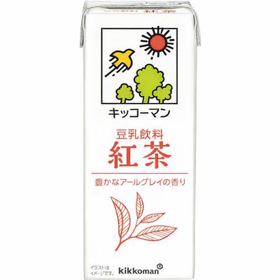 Kikkoman Soy Milk Drink Black Tea (Earl Grey) 200ml