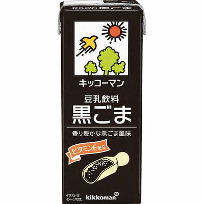 Kikkoman Soy Milk Drink Black Sesame 200ml