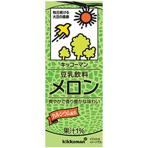 Kikkoman Soy Milk Drink Melon 200ml
