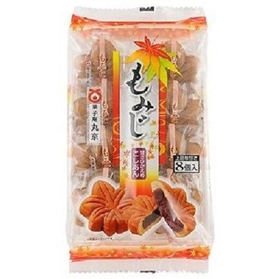 Marukyo, Momiji Manju, Maple Leaf Shaped Manju with Anko, 8pc in 1 bag