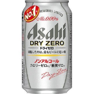 Asahi, Japanese Alcohol Free, Beer Taste Drink,  &quot;Dry Zero&quot;, 350ml