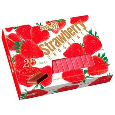 Meiji "Strawberry Chocolate" 26pc in 1 box, 120g