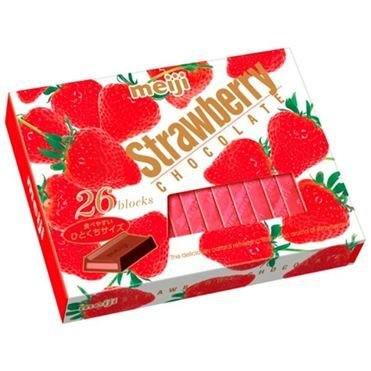 Meiji &quot;Strawberry Chocolate&quot; 26pc in 1 box, 120g