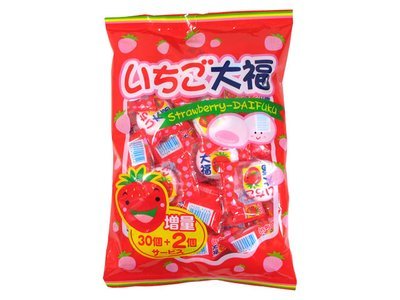 Yaokin, &quot;Ichigo Daifuku&quot; Marshmallow 30pcs in 1 pack, 200g