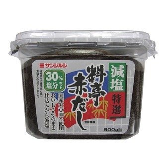 Sanjirushi, Brown Miso, Tokusen Ryotei Akadashi, Light Salt Ver. 500g