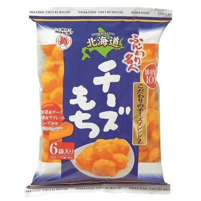 Echigo Seika &quot;Cheese Mochi&quot;, Funwari Meijin, 6 packs in 1 bag,