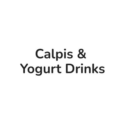 Calpis &amp; Yogurt Drinks