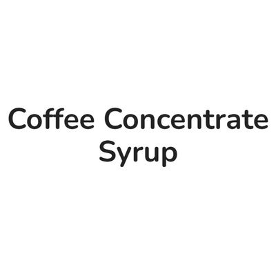 Coffee Concentrate / Syrup