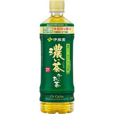 Itoen Oi Ocha Koi-cha Strong Green Tea 600ml (Single / 24-Bottles)