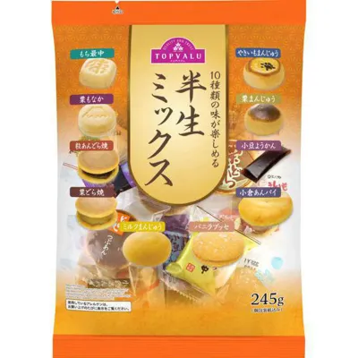 Topvalu Semi-Dry Japanese Sweets Mix 10 Varieties 245g