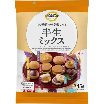 Topvalu Semi-Dry Japanese Sweets Mix 10 Varieties 245g