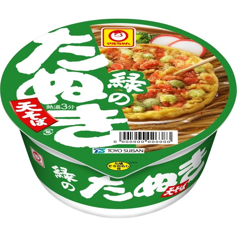 Maruchan Midori no Tanuki Tempura Soba 101g + Mini 45g, Size: 101g