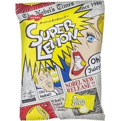 Nobel, Hard Candy, Super Lemon, Refreshing and Lemon Taste, 80g Nobel, Hard Candy, Super Lemon, Refreshing and Lemon Taste, 80g
