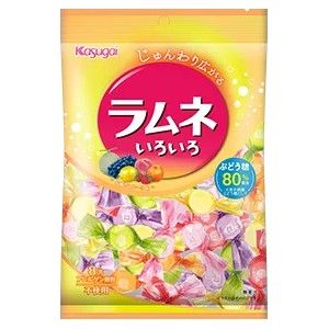 Kasugai Ramune Iroiro Assorted Fruit Tablets 80g
