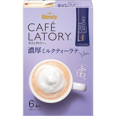AGF Blendy Cafe Latory Stick Rich Milk Tea Latte 6 Sticks (11g × 6)