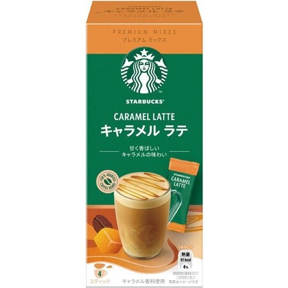 Starbucks Premium Mix Caramel Latte 92g (23g x 4 Pack)