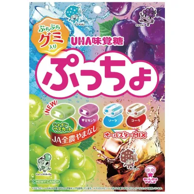 UHA Mikakuto Puccho Soft Candy Assortment 4 Flavors 88g