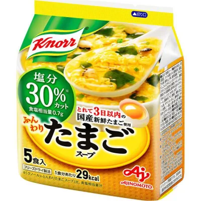 Ajinomoto Knorr Fluffy Egg Soup Reduced Salt 30% 5 Servings