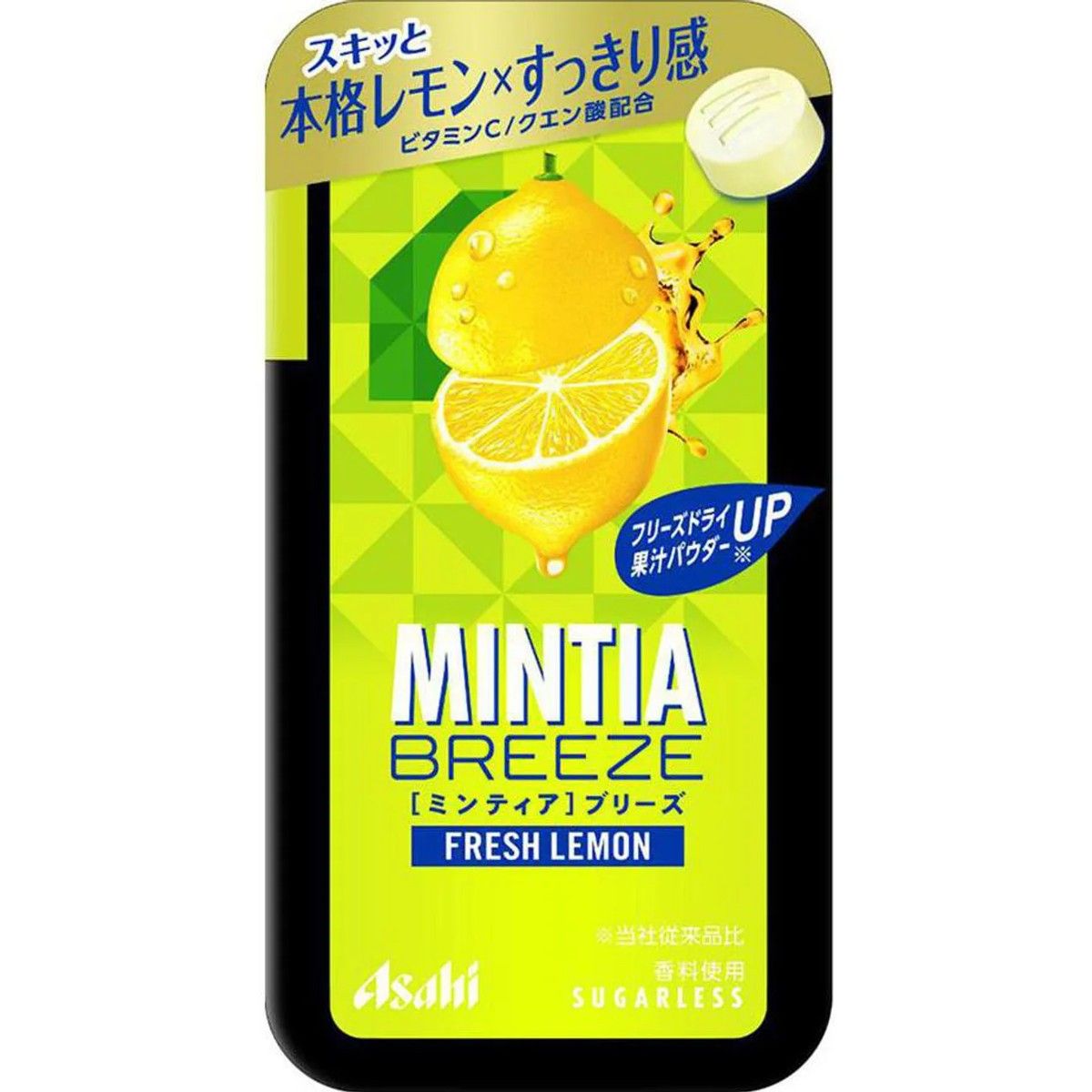 Asahi Group Foods Mintia Breeze Fresh Lemon Tablets 30 Pieces