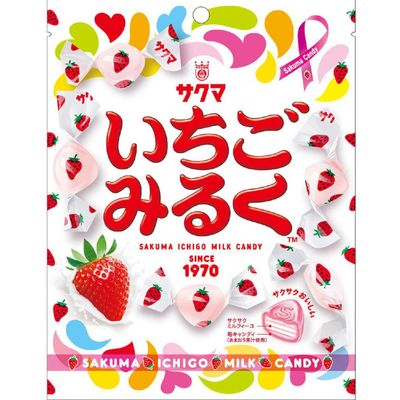 Sakuma Seika Ichigo Milk Strawberry Candy 83g