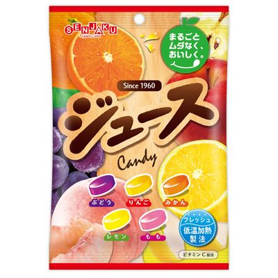 Senjaku Juice Candy Whole Fruit Assort 87g