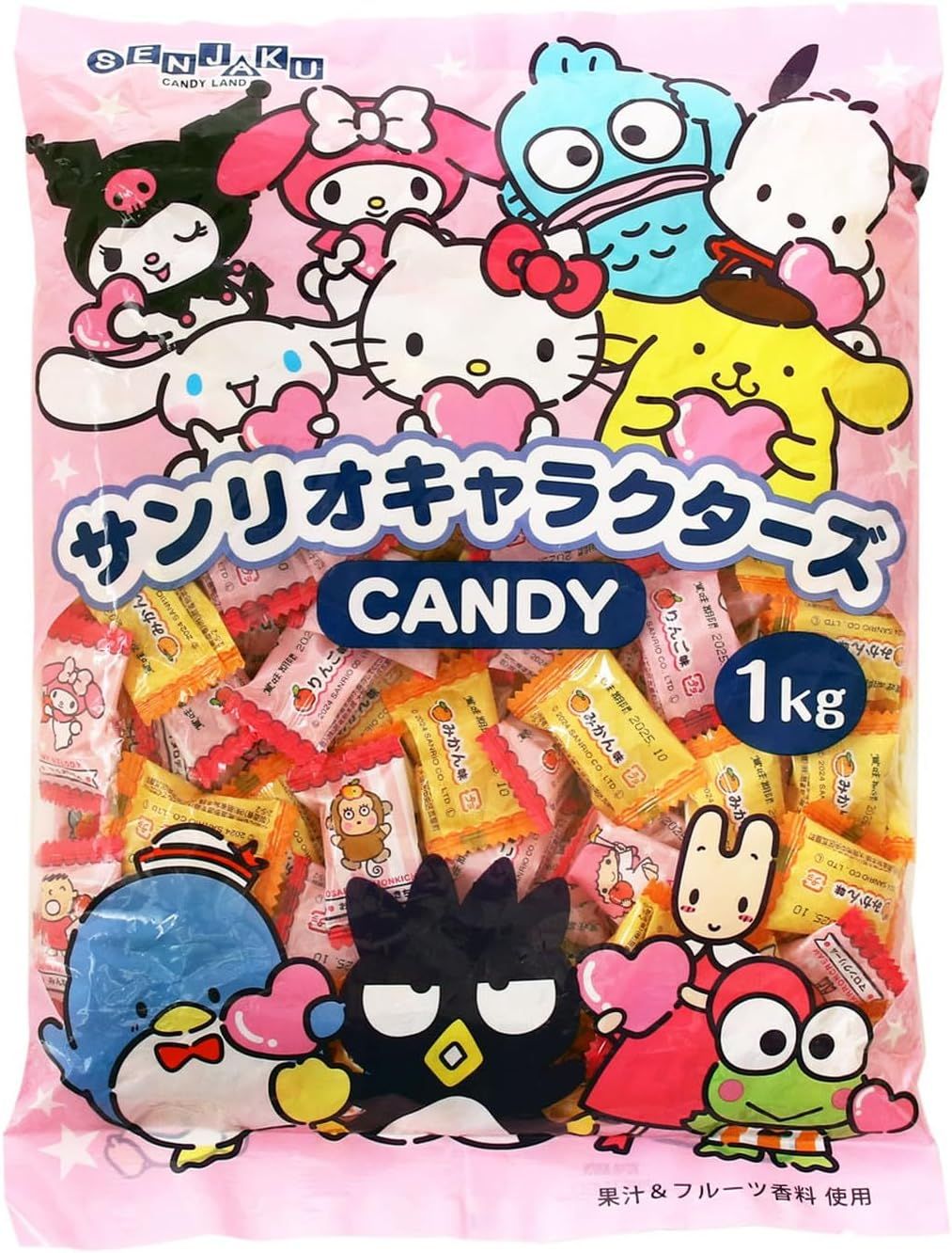 Senjaku, Sanrio Characters,  Assorted Fruit Candy 1kg