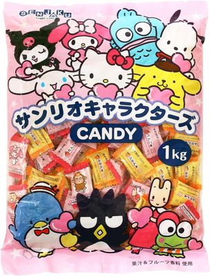 Senjaku, Sanrio Characters, Assorted Fruit Candy 1kg Senjaku, Sanrio Characters, Assorted Fruit Candy 1kg