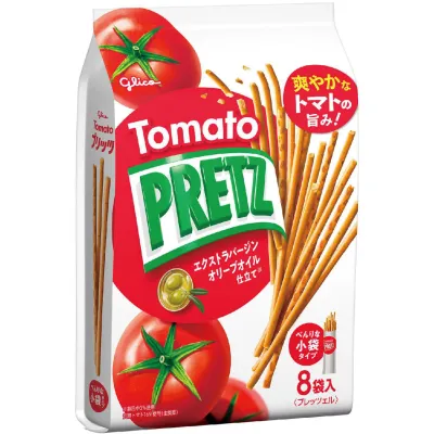 Glico Tomato Pretz 8 Packs 110g