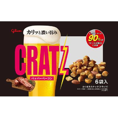 Glico Cratz Pepper Bacon 96g (6 Bags)